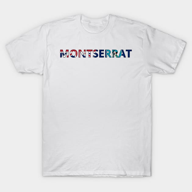 Drapeau Montserrat T-Shirt by Pixelforma